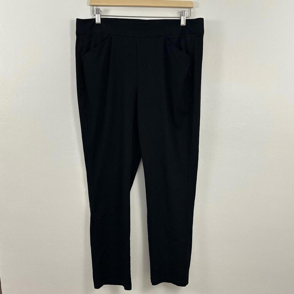 Chico's Travelers Black Pants Women's Size 2